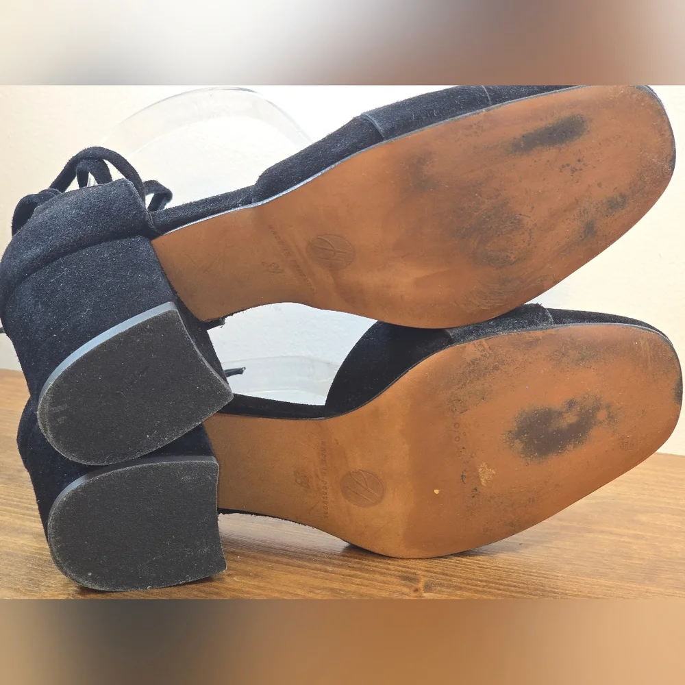 Hudson London Made In Portugal Nena Suede Heels Women's Size 8US/EUR 39